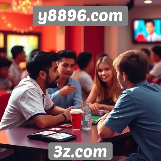 comunidade de jogadores e interações no y8896.com